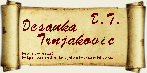 Desanka Trnjaković vizit kartica